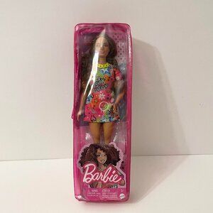 Barbie Fashionistas Doll 201 Graffiti Print Shirt Dress